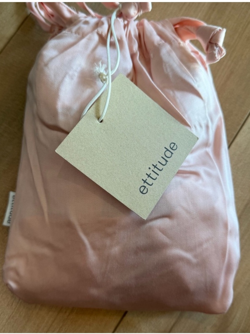 Ettitude Size Small Sateen Shortie Lounge Sleep Shorts Elastic Waist Pink NWT